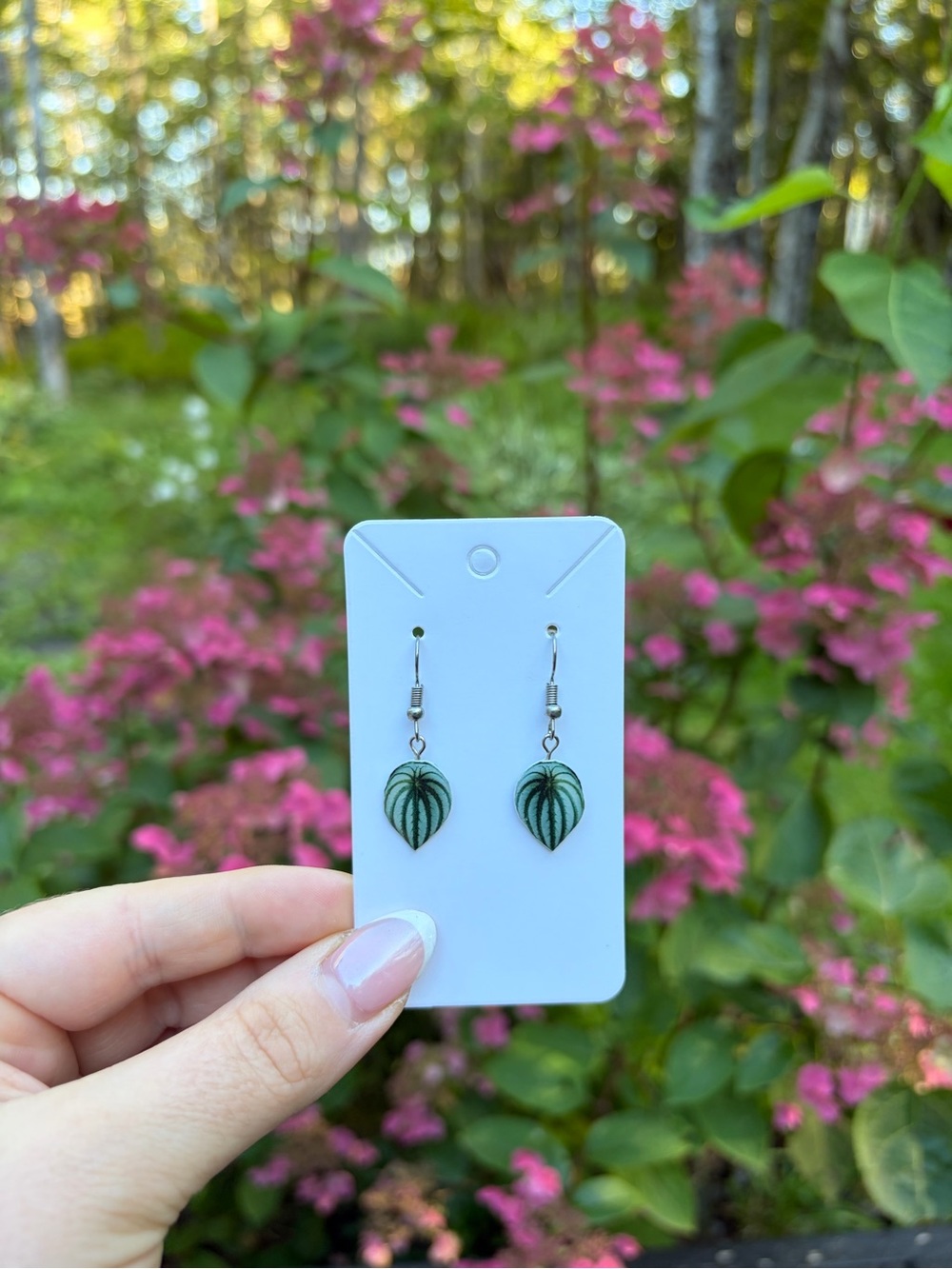 Green Leaf Drop Earrings – Women Jewelry